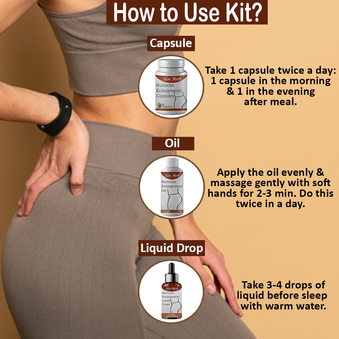 Reduce hips size - hips reduction capsules, liquid drop - hips reduction Kit 