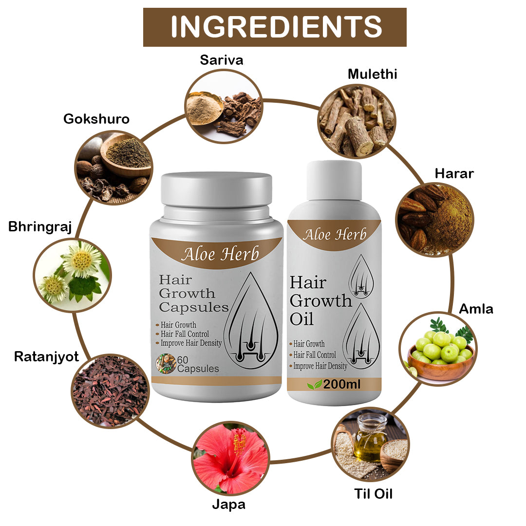 Aloe Herb- Hair Growth Combo